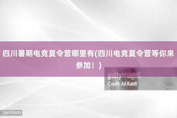 四川暑期电竞夏令营哪里有(四川电竞夏令营等你来参加！)