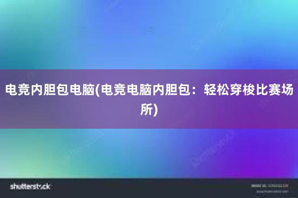 电竞内胆包电脑(电竞电脑内胆包：轻松穿梭比赛场所)