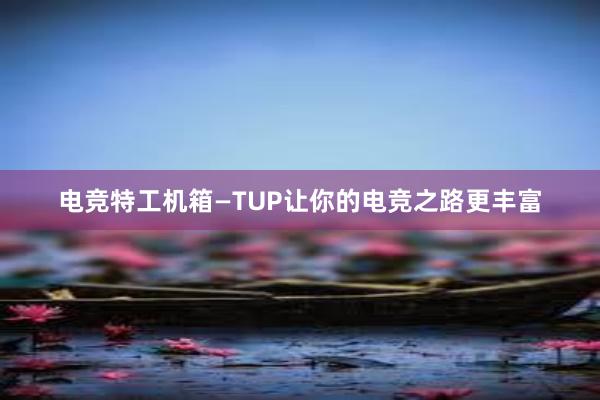 电竞特工机箱—TUP让你的电竞之路更丰富