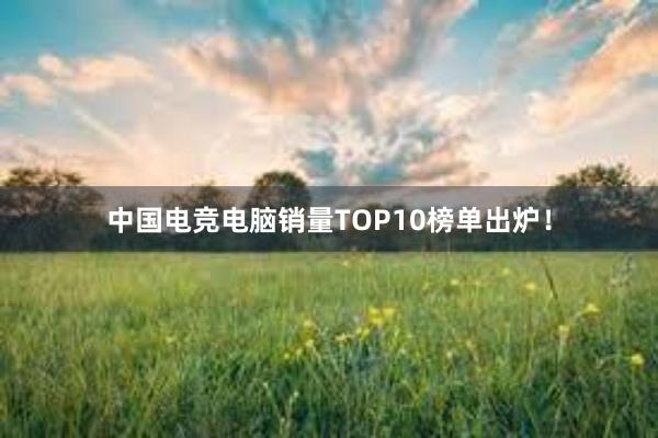 中国电竞电脑销量TOP10榜单出炉！