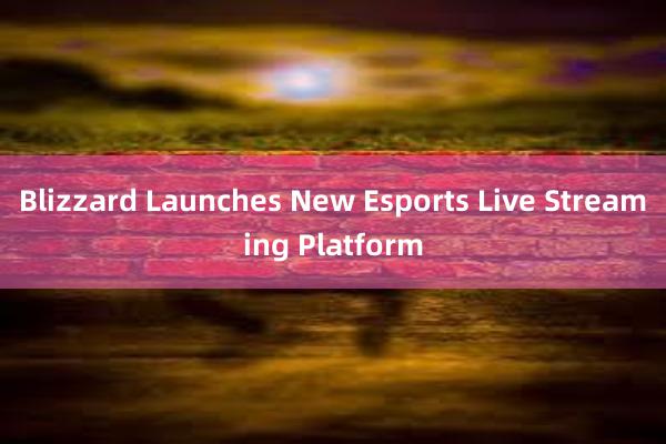 Blizzard Launches New Esports Live Streaming Platform